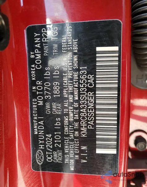 2025 Hyundai Venue Sel z USA, uszkodzony, nr VIN KMHRC8A33SU355631